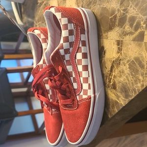 Euc old school checkerboard vans youth size 4 last chance